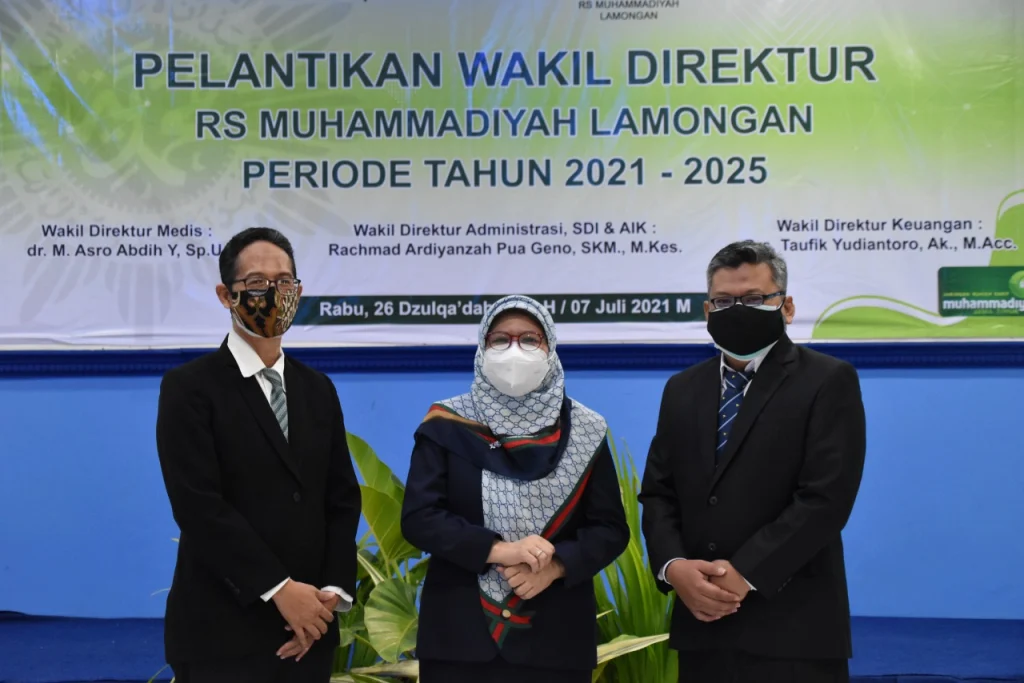 Tiga Wadir RSML Dilantik, Ini Pesan Ketua MPKU PWM Jatim