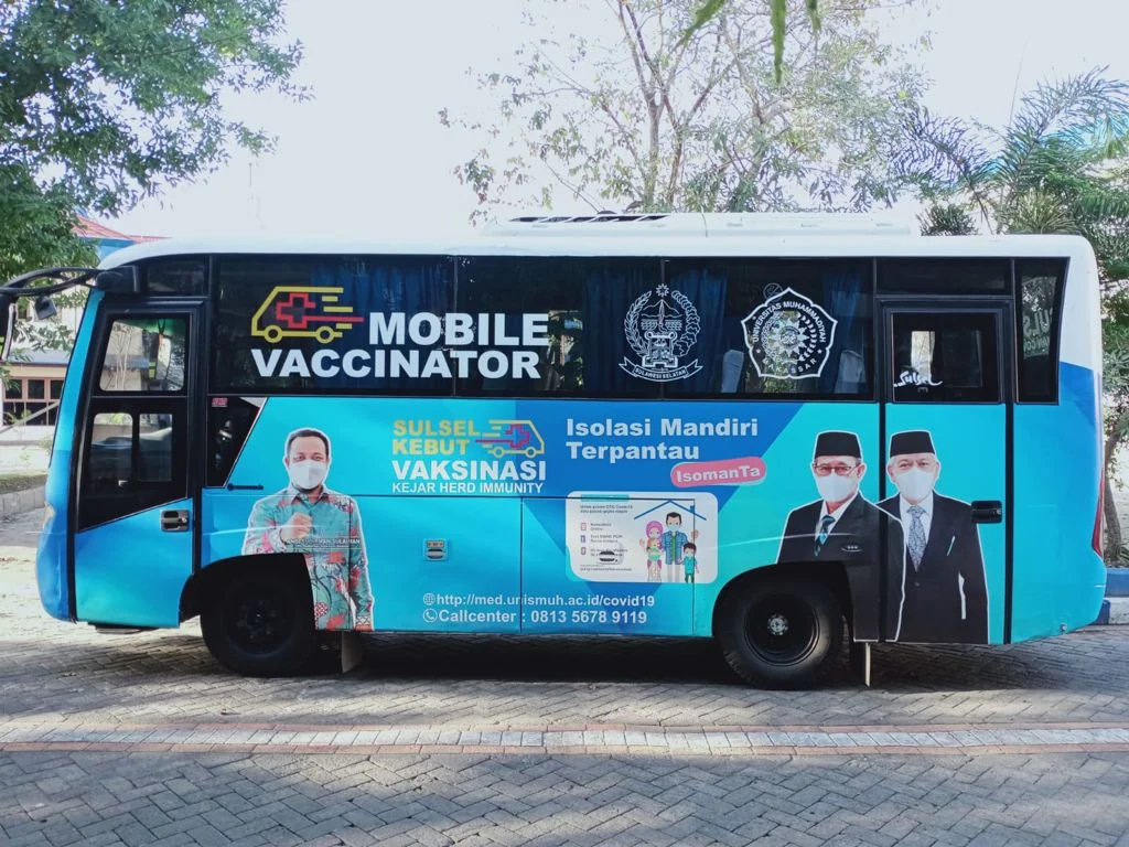 Bus Vaksin Keliling Unismuh untuk Gelar Vaksinasi tiap Hari