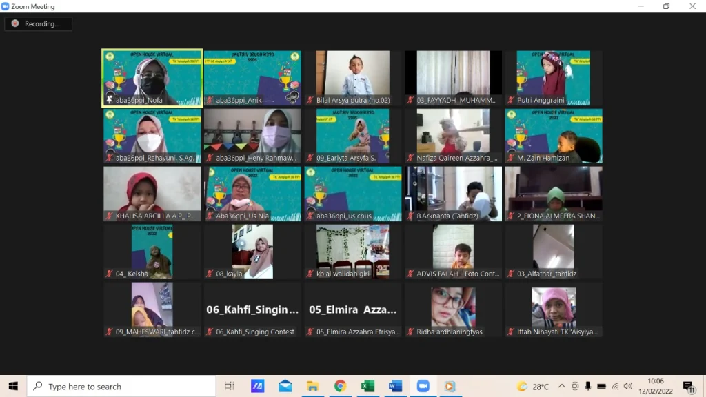 Open House Virtual 2022 TK Aisyiyah 36 PPI, Ini Juaranya