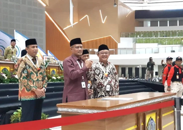 Sang Muazin Bangsa Haedar Nashir Kembali Pimpin Muhammadiyah, Abdul Mu’ti Sekum