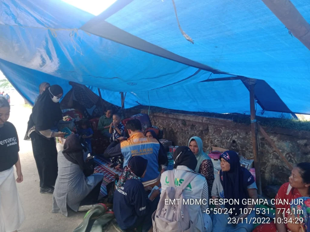 Muhammadiyah Siapkan 250 Hunian Darurat di Cianjur