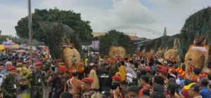 Penampakan 16 Dadak Merak saat Menyambut Tamu VVIP Musywil