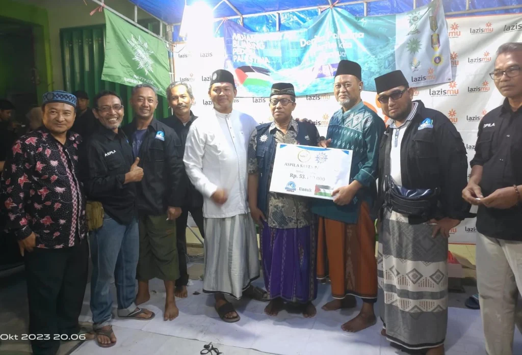 Aspila Serahkan Dana Bantuan untuk Palestina Rp 53,1 Juta