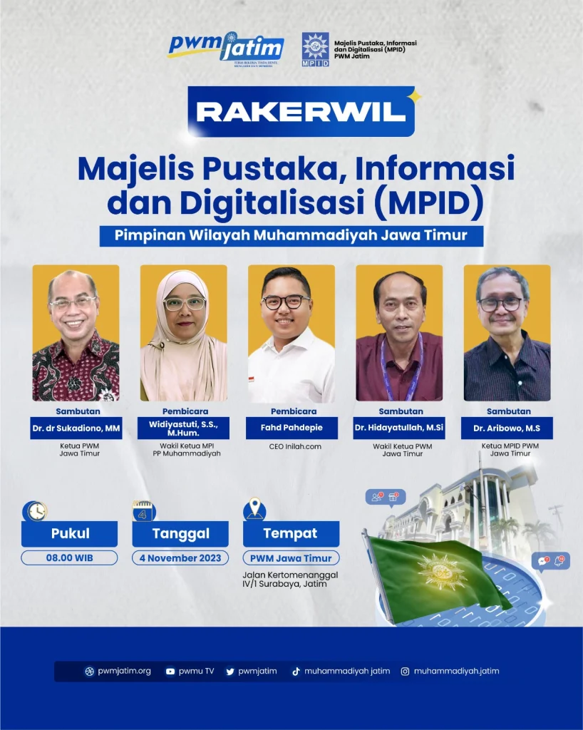 Cicit Kiai Dahlan dan CEO Inilah.Com Bakal Hadiri Rakerwil MPID PWM Jatim