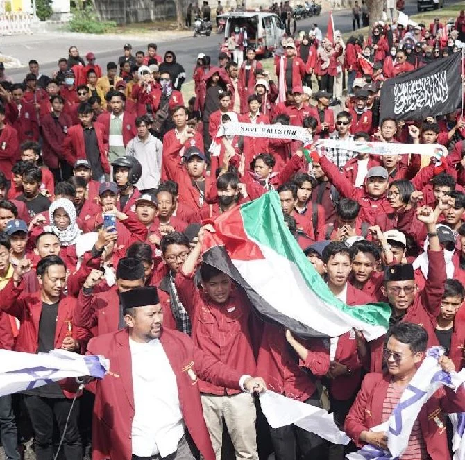 IMM Jatim Aksi Bela Palestina dan Kecam Keras Israel
