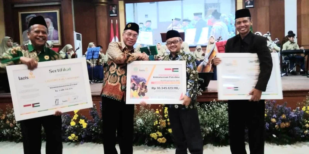 Donasi Palestina Lazismu Se-Jatim Rp 10,3 M Diserahkan ke PP Muhammadiyah