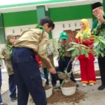 Sambut Milad Muhammadiyah, SD Almadany Tanam Pohon Pule