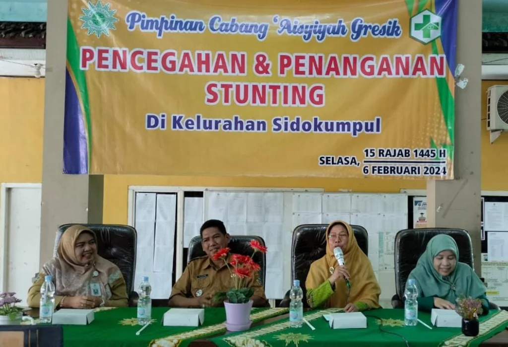Cegah Stunting di Sidokumpul, Aisyiyah Gresik Gandeng Puskesmas Industri
