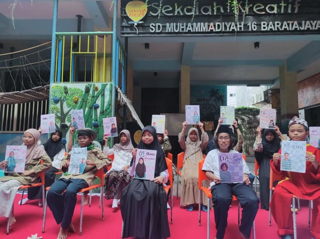 Euforia Pemilu 2024 di Sekolah Kreatif Baratajaya