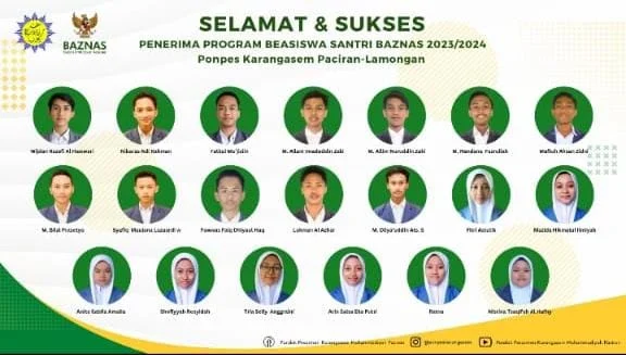 20 Siswa Mamsaka Paciran Dapat Beasiswa Baznas