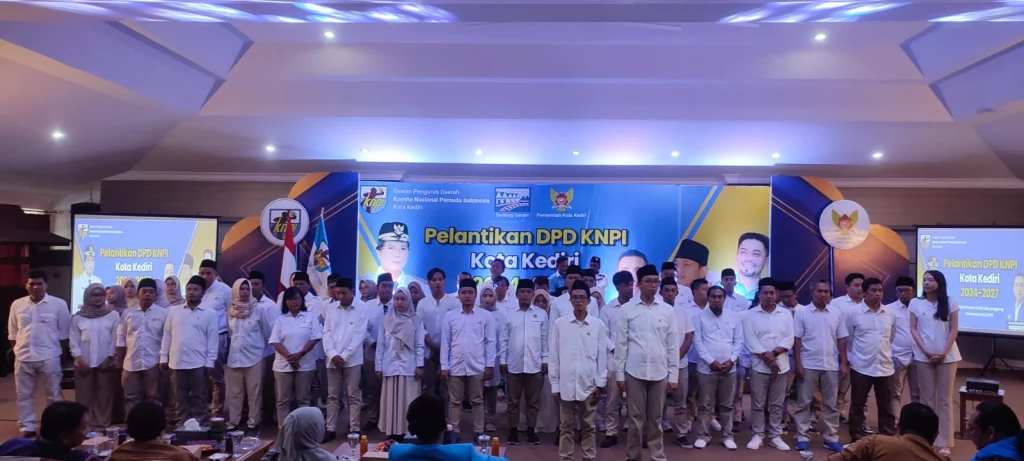 20 Aktivis AMM Dilantik di DPD KNPI Kota Kediri 2024-2027
