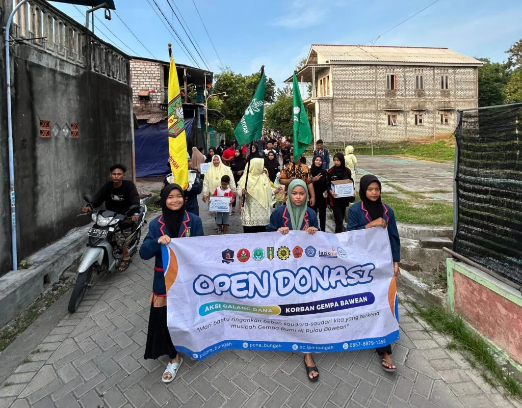 AMM Bungah Kirab Peduli Gempa Bawean, Terkumpul Donasi Rp 3,05 Juta