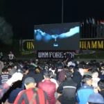 Ramainya Nobar Indonesia Vs Uzbekistan di Helipad UMM