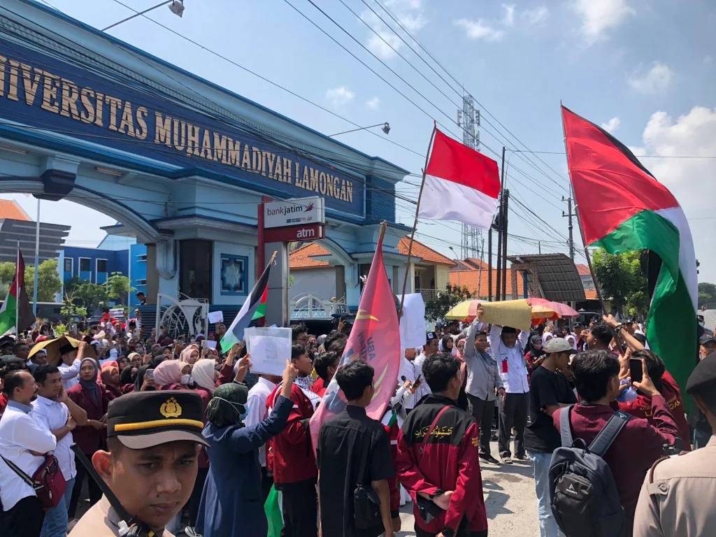 1500 Mahasiswa dan Dosen Umla Bersatu Gelar Aksi Bela Palestina
