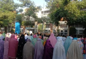 Siswa SD Berlian Simulasi Shalat Idul Adha