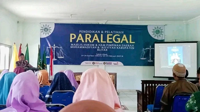 Pendidikan dan Pelatihan Paralegal Muhammadiyah di Kabupaten Blitar: Meningkatkan Kapasitas Hukum di Kalangan Warga Muhammadiyah