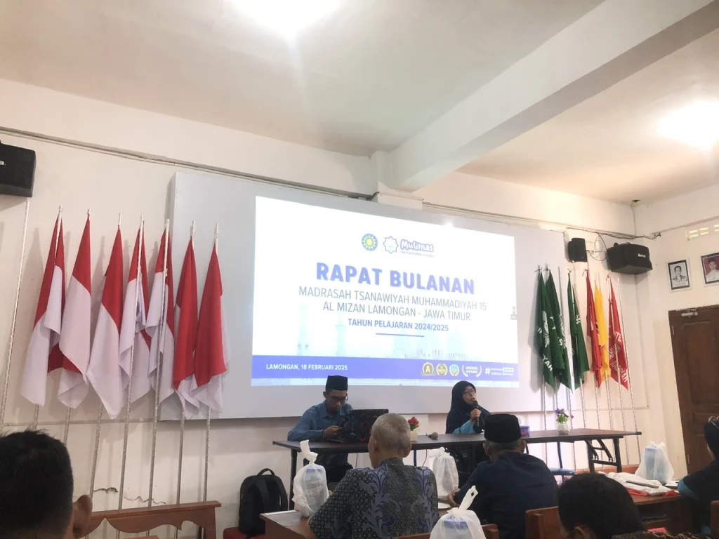 Menjalin Kebersamaan dan Spirit Keikhlasan: Rapat Bulanan MTs Muhammadiyah 15 Al Mizan