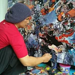 Guru Satu Ini Waktu Liburan Malah Sibuk Melukis