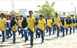 Kesiapan Pasbamio dalam Upacara dan Deklarasi Generasi Amanah Antipemimpin Ingkar Janji