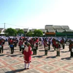 Marching Band Asal Lamongan ‘Taruna Melati’ Ramaikan Kota Gresik