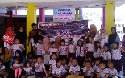 Sekolah Milik PGRI Percayakan Donasi untuk Lombok Lewat Lazismu