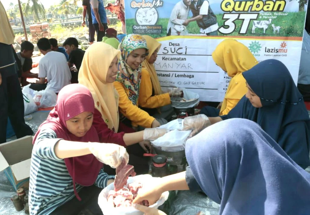 Kurban di Smamio: Latih Kepedulian Pelajar, Jalin Silaturahmi dengan Warga Sekitar