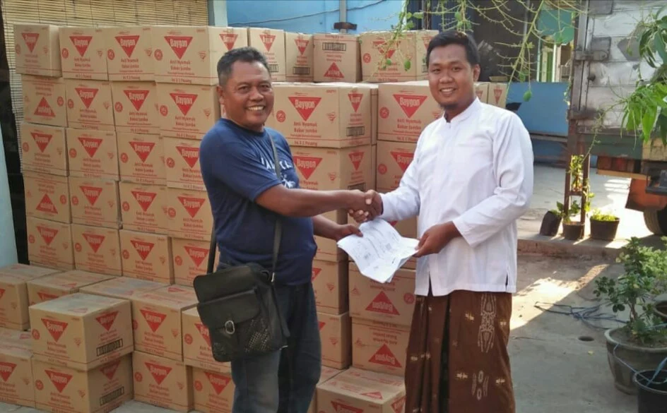 Dapat Bantuan Baygon Senilai Rp 90 Juta, Pemuda Muhammadiyah Cerme Salurkan pada Masyarakat