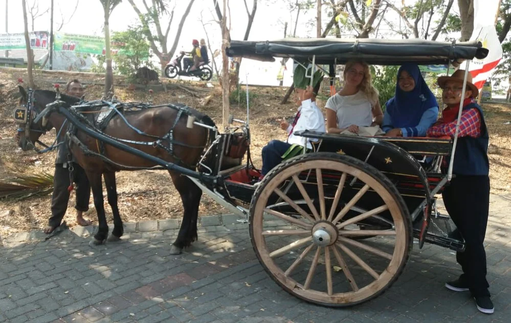 Kali Pertama Naik Delman, Gadis Rumania Ini Merasa seperti dalam Film