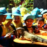 Bisa Sentuh Iguana, Ini Empat Manfaat Kunjungan Siswa Kelas I SDMM di KBS