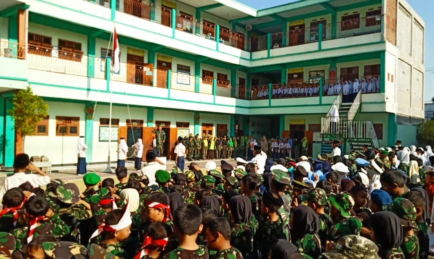 Cara Perguruan Aisyiyah 1 Nganjuk Sambut HUT ke-73 TNI