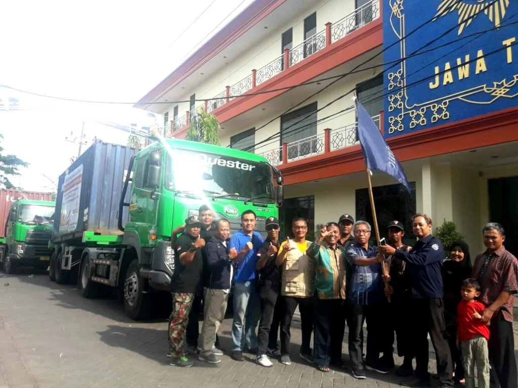 Lagi, 2 Kontainer Bantuan Logistik Dikirim Muhammadiyah Jatim ke Sulteng