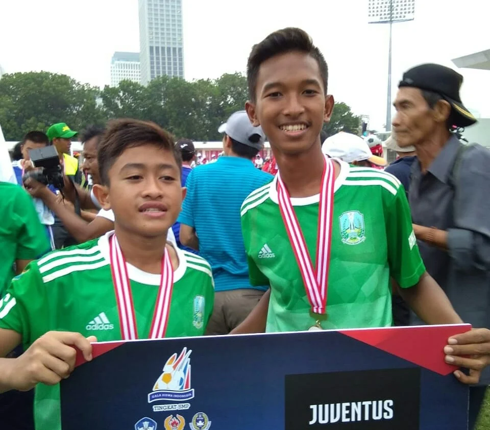 Ikut Antarkan Jatim Jadi Juara GSI 2018, Dua Siswa SMP Musasi Dapat Bonus Berlatih di Klub Juventus Italia