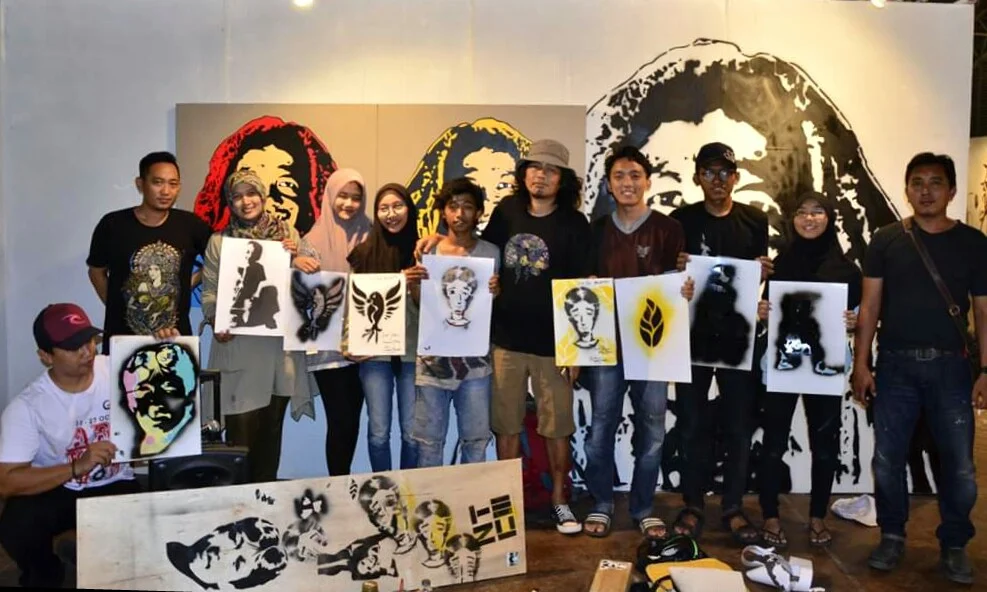Power Art Smamsatu Jadi Peserta Termuda Pameran Seni Artvolution Gresik 2018