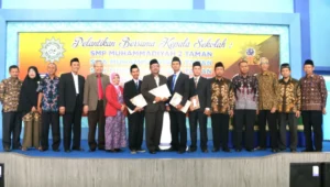 Dilantik Bersama, 4 Kepala Sekolah Muhammadiyah Sepanjang Hadapi Kompleksitas Pendidikan