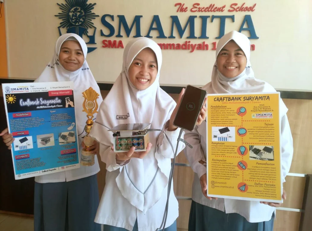 Mengenal Craftbank Suryamita, Powerbank Limbah Elektronik Bertenaga Surya Karya Siswa Smamita