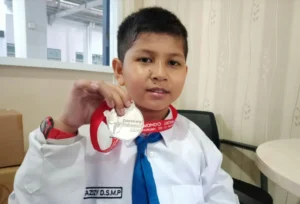 Siswa Spemdalas Juara Taekwondo Ini Justru Senang Lawannya Berpostur Lebih Tinggi