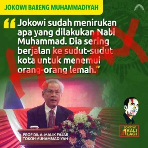 Beredar Pamflet Tokoh-Tokoh Muhammadiyah Dukung Capres Tertentu, Prof A Malik Fadjar: Itu Hoax