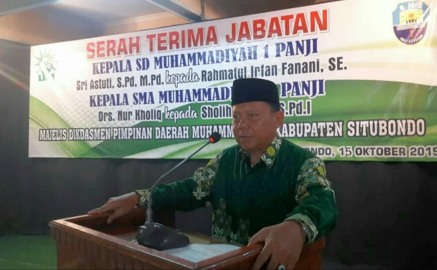Pesan Ketua PDM Situbondo untuk Dua Kepala Sekolah Baru