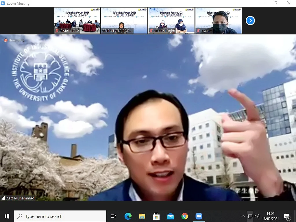 Pembina Riset Smamio Belajar pada Dosen Tokyo