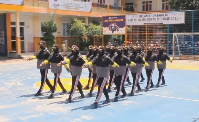Pasukan Khusus Brigpasema SMAM 8 Gresik Kembali Berjaya