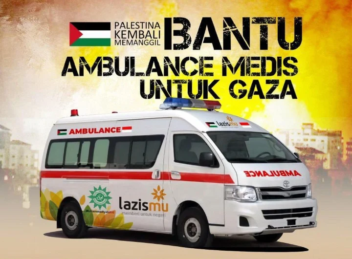 Lazismu Pesan Ambulans Rp 1,5 M untuk Palestina