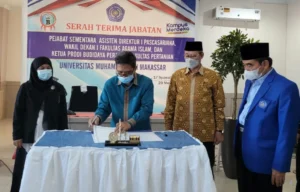 Serah Terima Tiga Pejabat Unismuh, Begini Harapan Rektor
