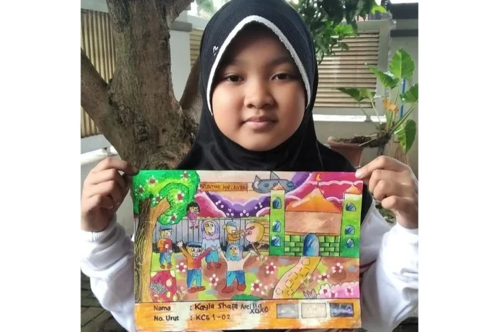 Siswa SD Almadany Juara Lukis Nasional