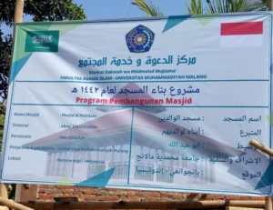 Markaz Dakwah UMM Bantu Dirikan Masjid di Banyuwangi