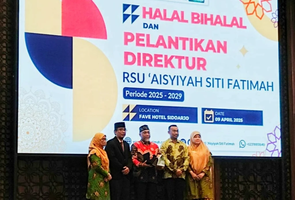 RSU ‘Aisyiyah Siti Fatimah Tulangan Gelar Halalbihalal Sekaligus Pelantikan Direktur Baru Periode 2025-2029