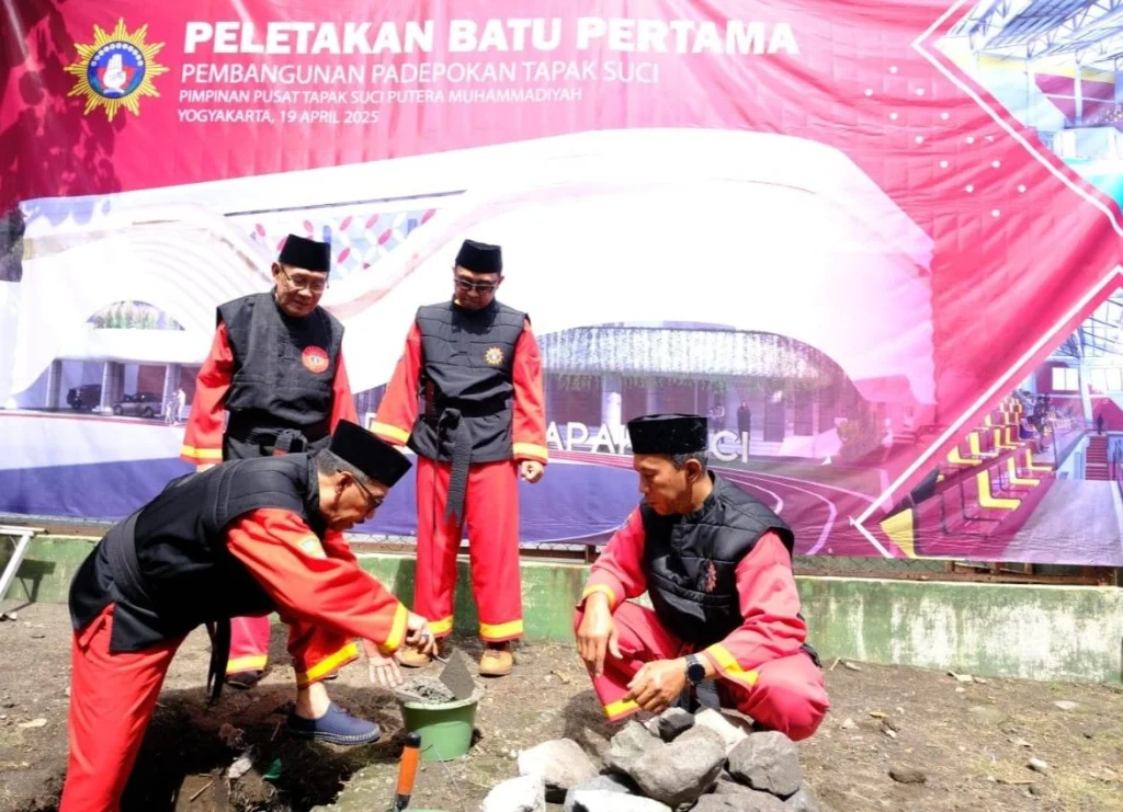 Ketua Umum PP Tapak Suci Resmikan Peletakan Batu Pertama Padepokan Tapak Suci, Wujud Dukungan terhadap Prestasi Siswa dan Kader