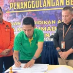 Pastikan Civitas Sekolah Aman, SMAM 1 Babat MoU dengan BPBD Jawa Timur