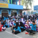 Para Siswa Penuh Semangat Bermain Game di Hari Pertama MPLS SDM Limas