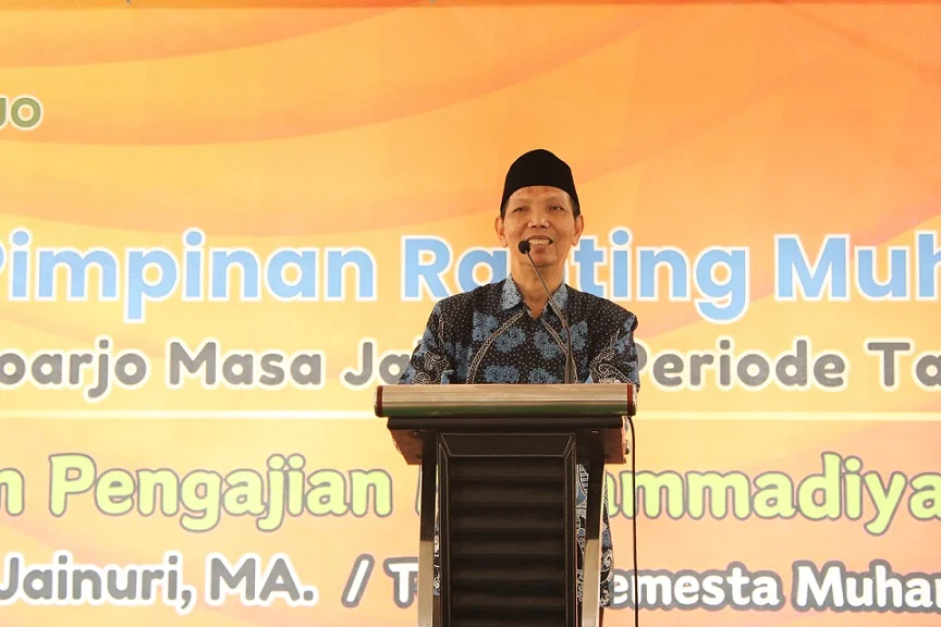 Mangan Bakwan Ngombe Dawet, Pesan Ketua PDM Sidoarjo di Pengukuhan