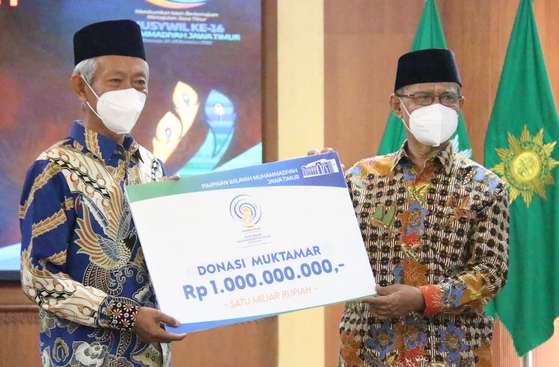 PWM Jatim Donasi Rp 1 Miliar untuk Muktamar Ke-48 Muhammadiyah 